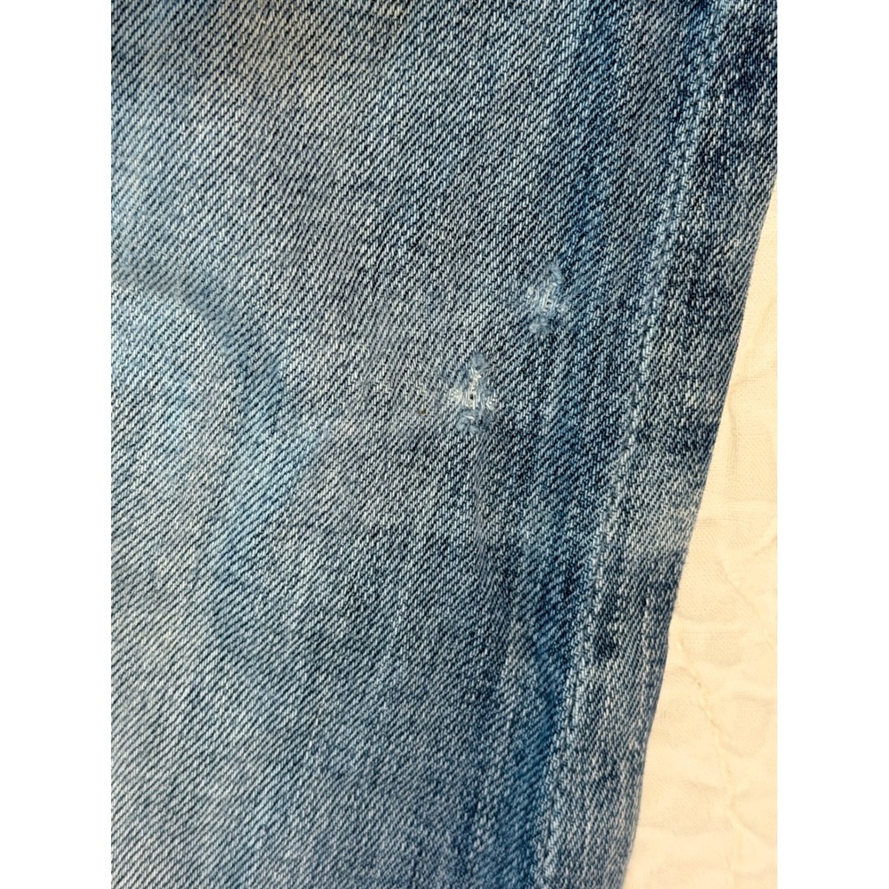 Rock Revival Shaina Mid-Rise Skinny Jeans Blue Fleur De Lis Rhinestone Size 29 - Picture 8 of 13